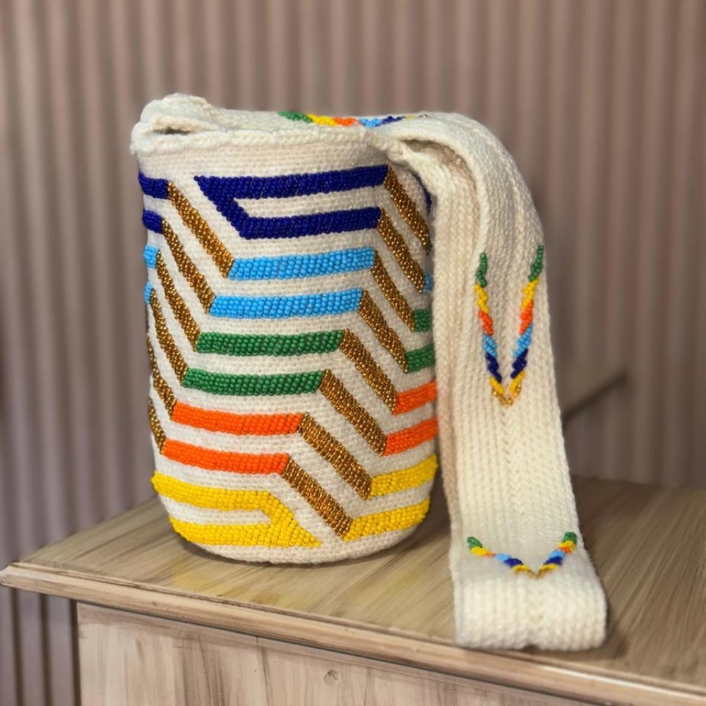 Lux y Luz Rainbow Waves Bucket Bag Mochila